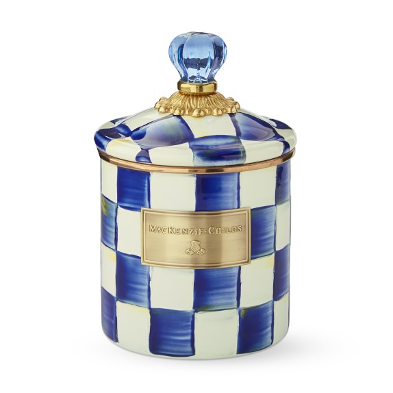 Mackenzie-Childs Royal Check Canister, Small