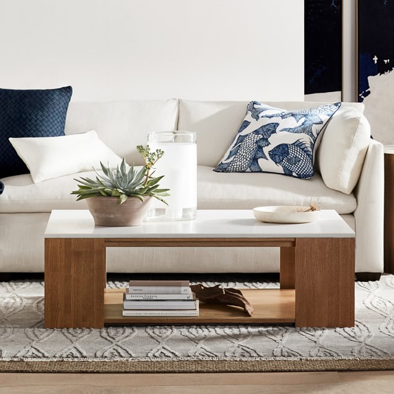 Coffee End Console Tables Williams Sonoma Waterfall Coffee Table