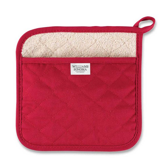 Williams Sonoma Potholder, Claret Red