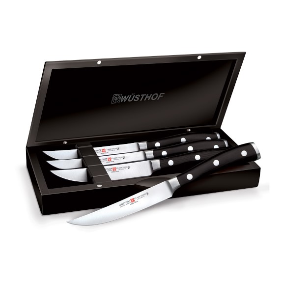 Wüsthof Classic Ikon Steak Knives with Box, Set of 4