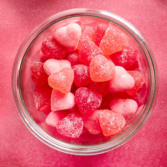 Williams Sonoma Valentine Sour Gummy Hearts Williams Sonoma