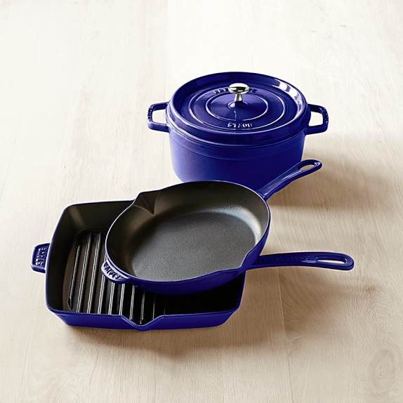 Staub CastIron 4Piece Cookware Set Williams Sonoma