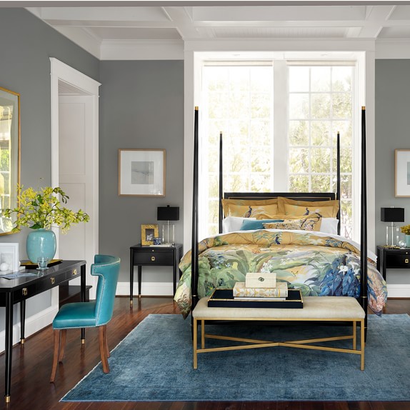 Painted Peacock Duvet Cover & Shams Williams Sonoma