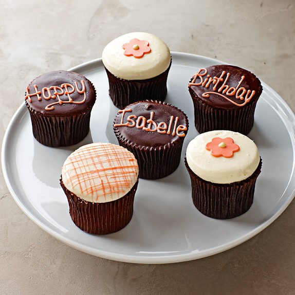 Personalized Birthday Cupcakes for Her, Set of 9 Online Baked Goods