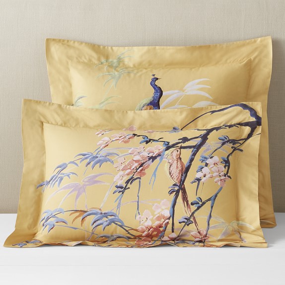 Painted Peacock Duvet Cover & Shams Williams Sonoma