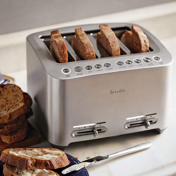 Breville DieCast 4Slice Smart Toaster Williams Sonoma