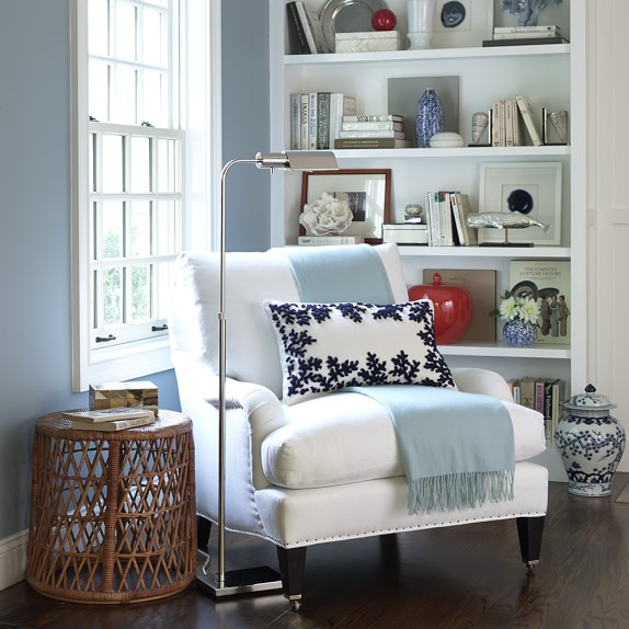 Adjustable Floor Lamp Polished Nickel