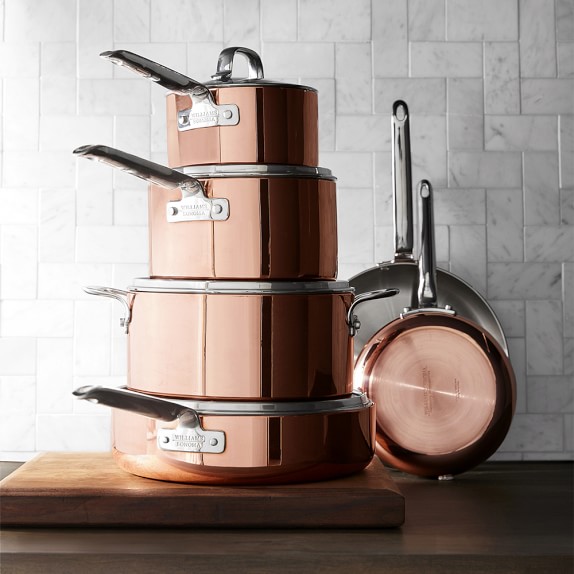 Williams Sonoma Professional Copper 10Piece Cookware Set Williams Sonoma