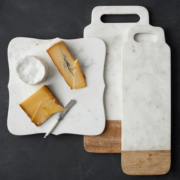 Scalloped White Marble Cheese Board Williams Sonoma