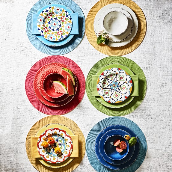 Rustic Outdoor Melamine Dinner Plates