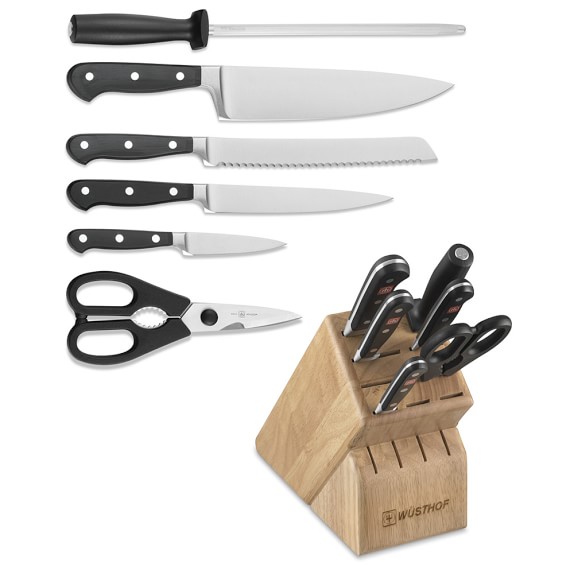 Wüsthof Classic 7Piece Knife Block Set Williams Sonoma
