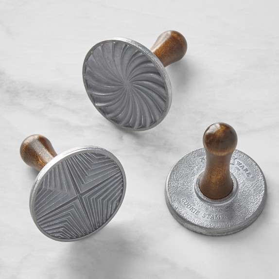 Nordic Ware Geo Cast Cookie Stamps, Set of 3 Williams Sonoma