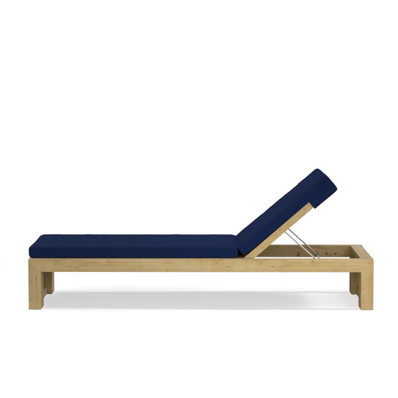 Larnaca Outdoor Teak Chaise Williams Sonoma
