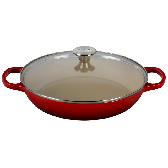Le Creuset CastIron Braiser with Glass Lid Williams Sonoma