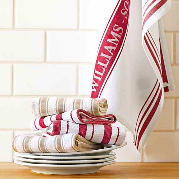 Williams Sonoma Classic Logo Towels, Set of 4