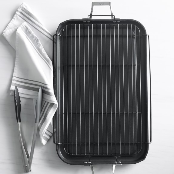 Calphalon Elite Nonstick Double Griddle With Rack Williams Sonoma Roll Over Image To Zoom
