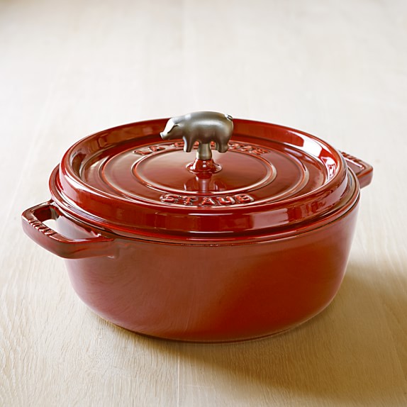Staub CastIron Round Wide Cocotte, 6Qt. Williams Sonoma