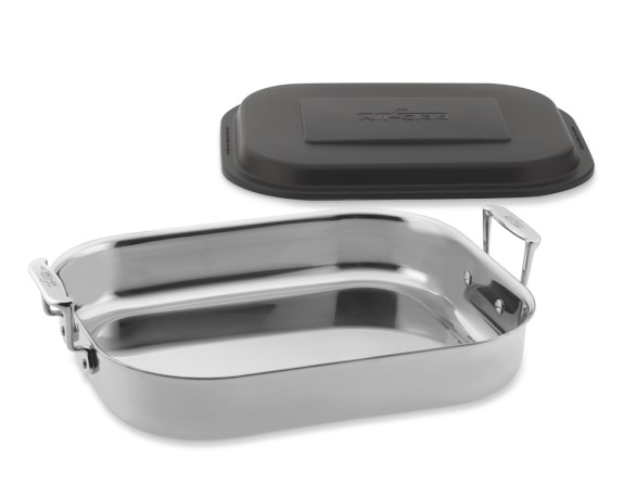 All Clad Gourmet Accessories Stainless Steel Lasagna Pan With Lid 