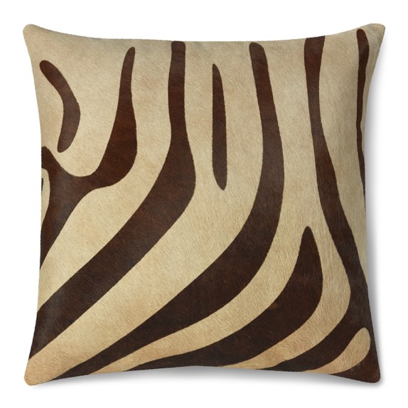 Printed Zebra Hide Pillow Cover Williams Sonoma