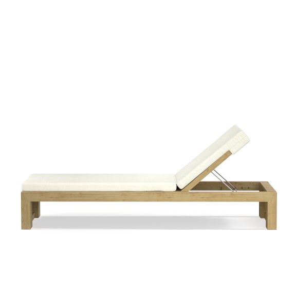 Larnaca Outdoor Teak Chaise Williams Sonoma