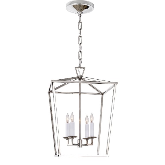 Darlana Small Lantern Polished Nickel Williams Sonoma Darlana Small Lantern Polished Nickel