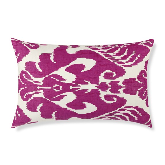 Silk Ikat Medallion Pillow Cover, 14