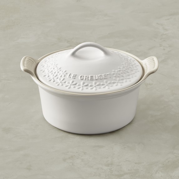 Le Creuset Stoneware Round Covered Baker, Fleur, 3-Qt.