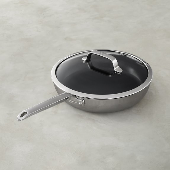 Williams Sonoma Professional Stainless-Steel Stratanium™ Nonstick Sauté Pan, 3-Qt.