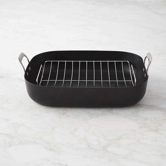 Williams Sonoma Professional Stainless-Steel Nonstick Roasting Pan with Rack