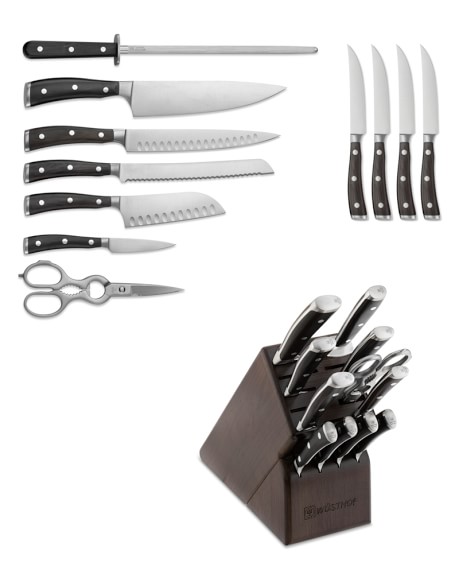 Wüsthof Ikon Blackwood 12-Piece Knife Block Set