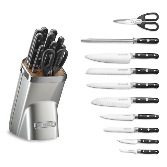 Kitchenaid 11 Piece Professional Knife Set Sugar Pearl Silver