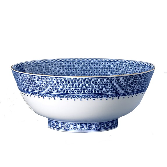 Mottahedeh Serving Bowl, Blue Lace