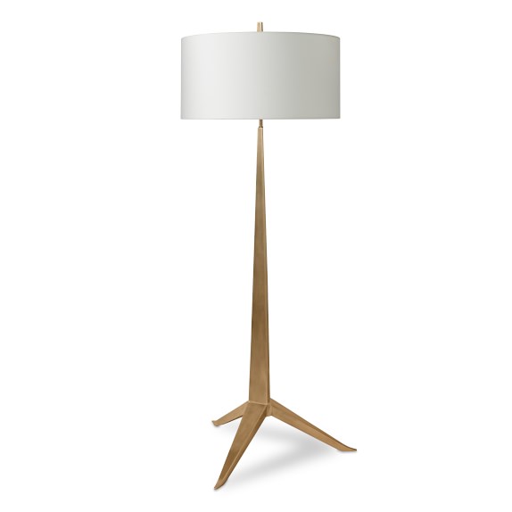 Naomi Floor Lamp Antique Brass