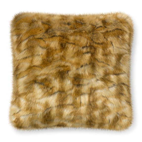 Fox Faux Fur Pillow Cover, 26