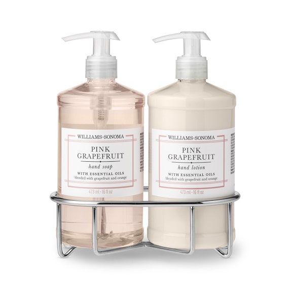 Williams Sonoma Pink Grapefruit Soap & Lotion, Classic 3Piece Set