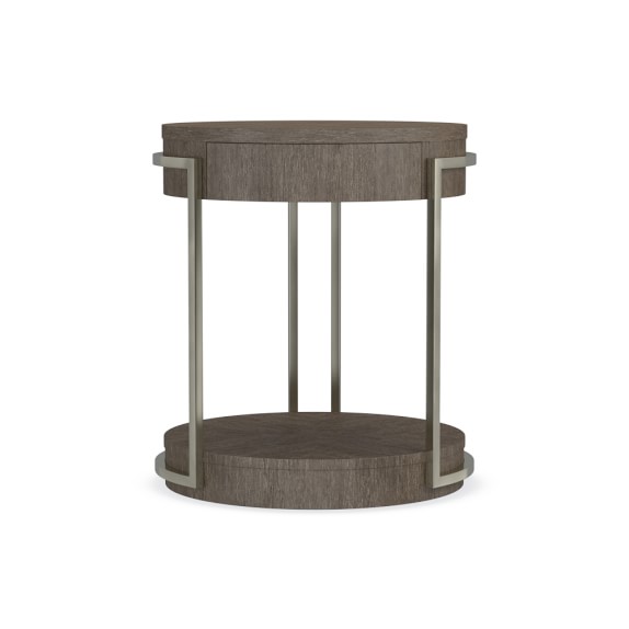 Redondo 1 Drawer Nightstand, Wood/Metal, Champagne