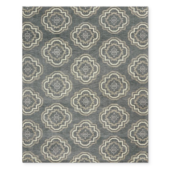 Zenith Hand Knotted Rug, 6x9', Steeple Grey