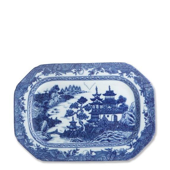 Mottahedeh Platter, Blue Canton