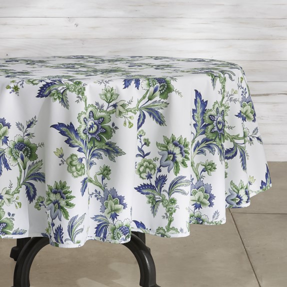 Aerin Fairfield Oilcloth Outdoor Round Tablecloth 70