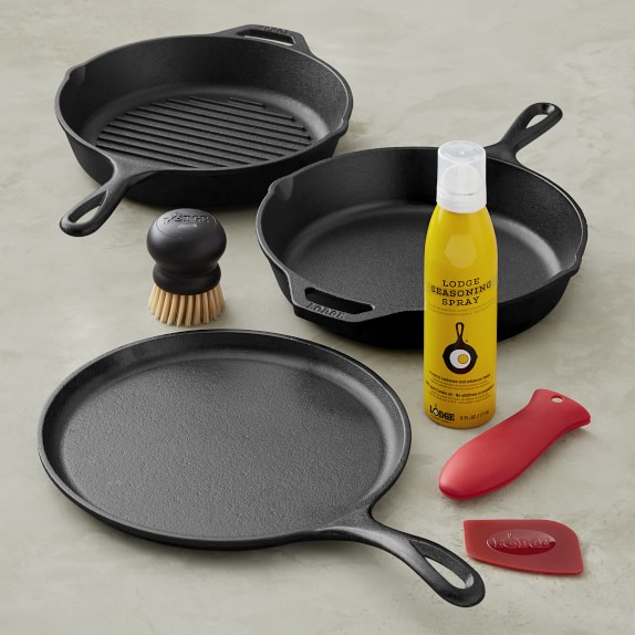 Lodge Cast Iron Gourmet Essentials Cookware Set Williams Sonoma