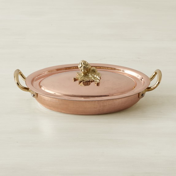 Ruffoni Historia Copper Covered Au Gratin with Artichoke Finial