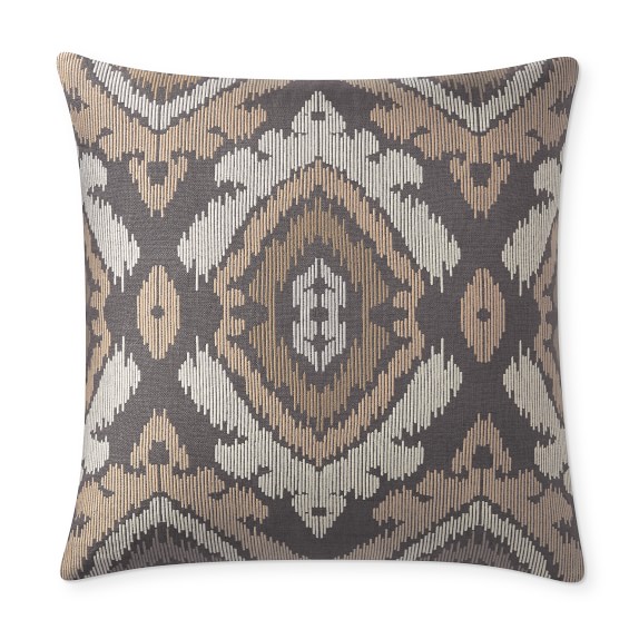 Lorenzo Embroidered Linen Pillow Cover, 22