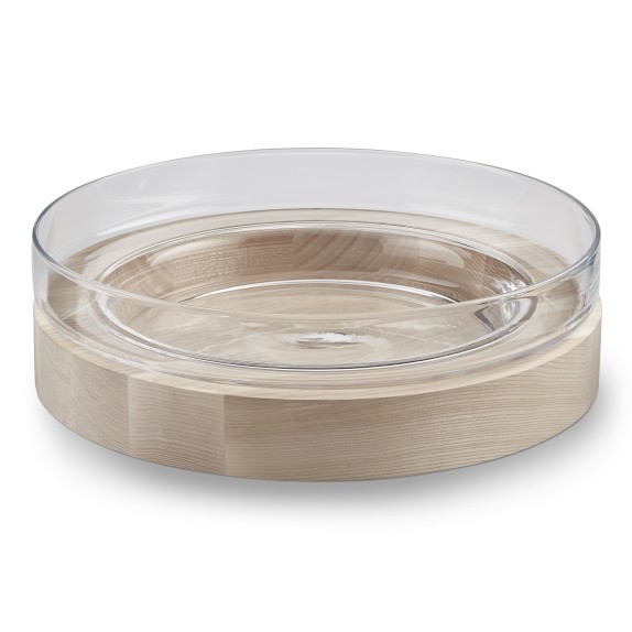 LSA Shallow Glass Bowl with Ash