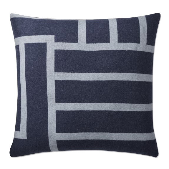 Moderne Reversible Lambswool Pillow Cover, 22