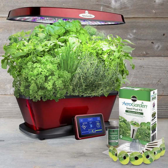 AeroGarden Bounty Elite Kit, Red