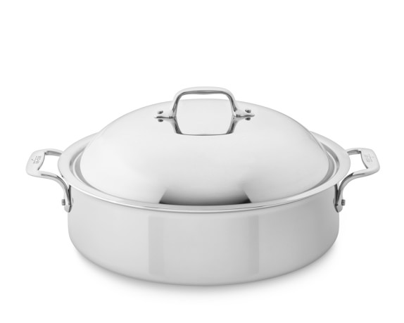 All-Clad D3 Tri-Ply Stainless-Steel 6-Qt. Braiser with Rack