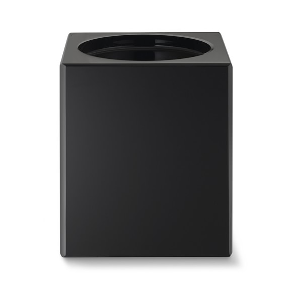 Crystal Block Pillar Holder, Medium, Black