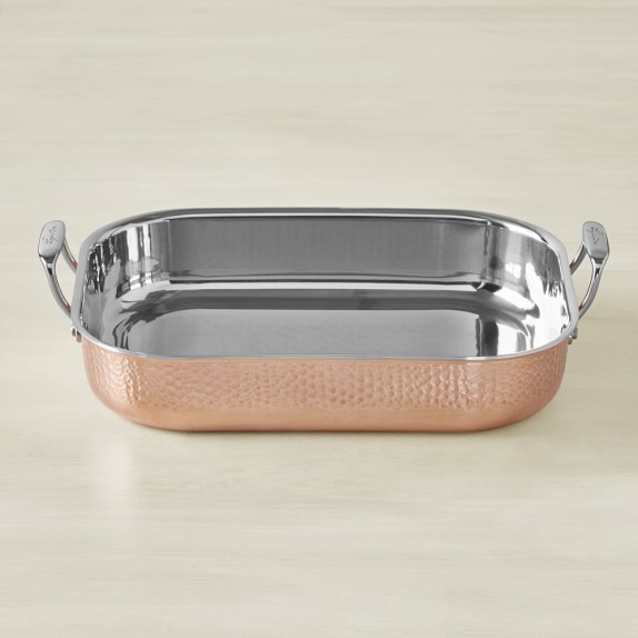 Lagostina Martellata Hammered Copper Roasting Pan
