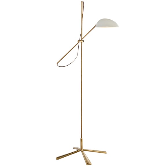 Aerin Graphic Floor Lamp Antique Brass