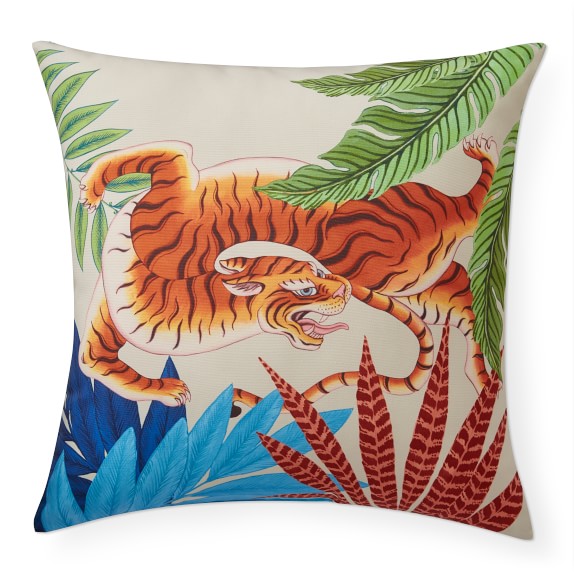 Outdoor Printed Exotic Animal Pillow, 22